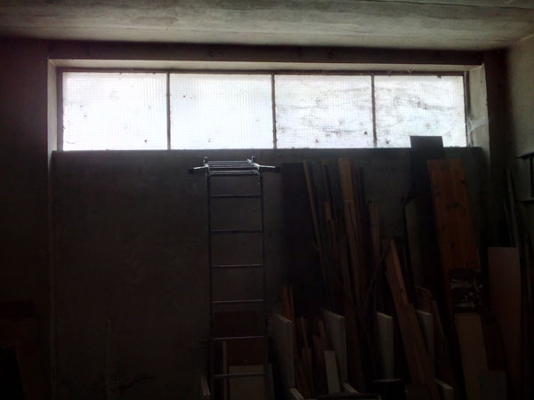 vitres du sous-sol